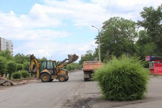 В Черногорске по проекту благоустройства преображаются новые объекты