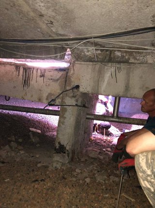 На Некрасова, 24б в Абакане завершены сварочные работы по укреплению бетонного лотка
